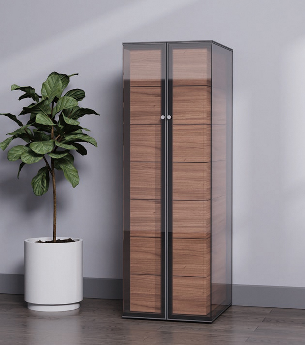  Seven Drawers Cabinet(Lateral Flanks Glass Cabinet)