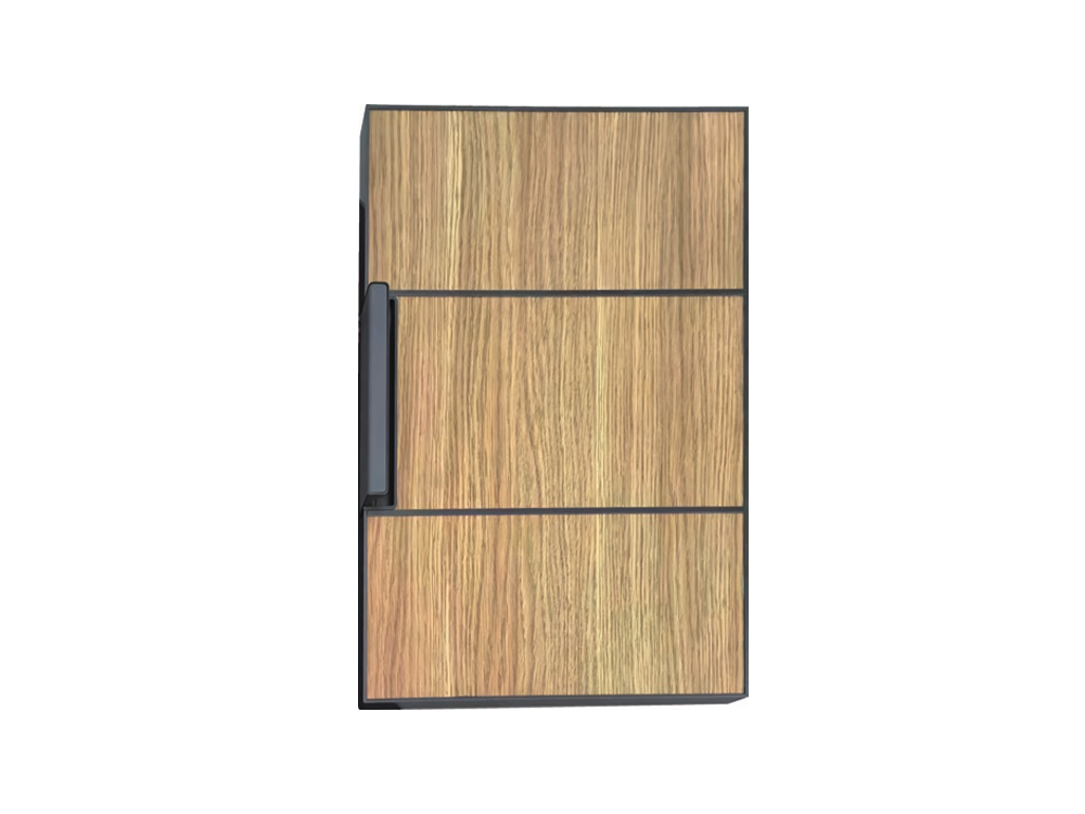 Aluminum frame doors A with movable handles