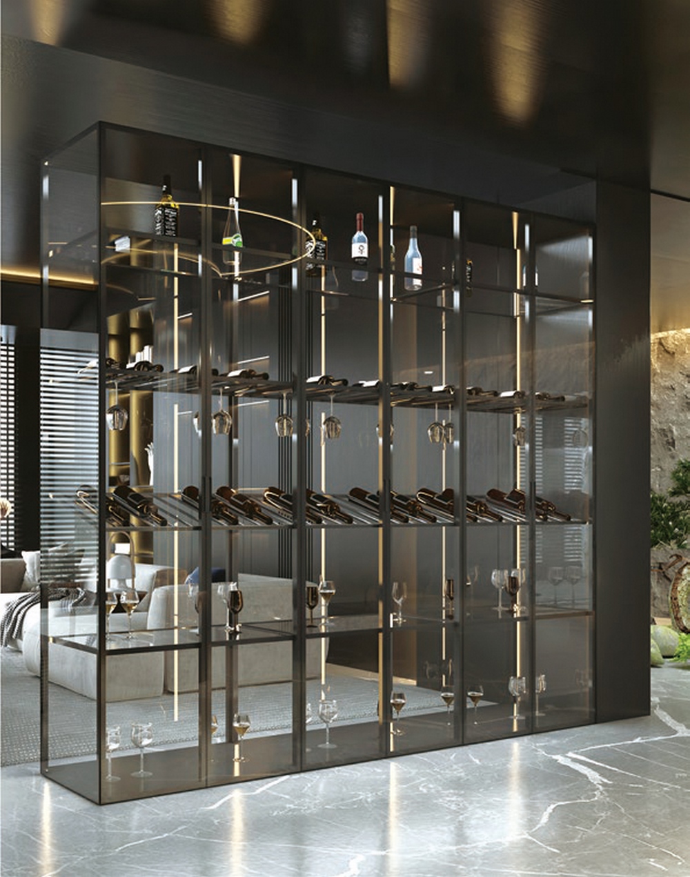  Glass Wine Cabinet